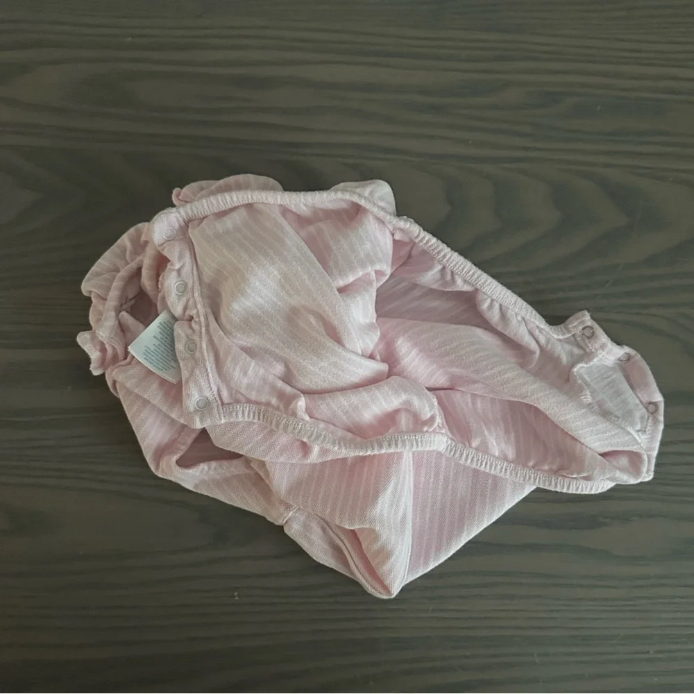 RALPH LAUREN BABY GIRL RUFFLED MESH BUBBLE SHORTALL